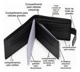 Carteira Masculina Capri em Couro Legítimo Bifold